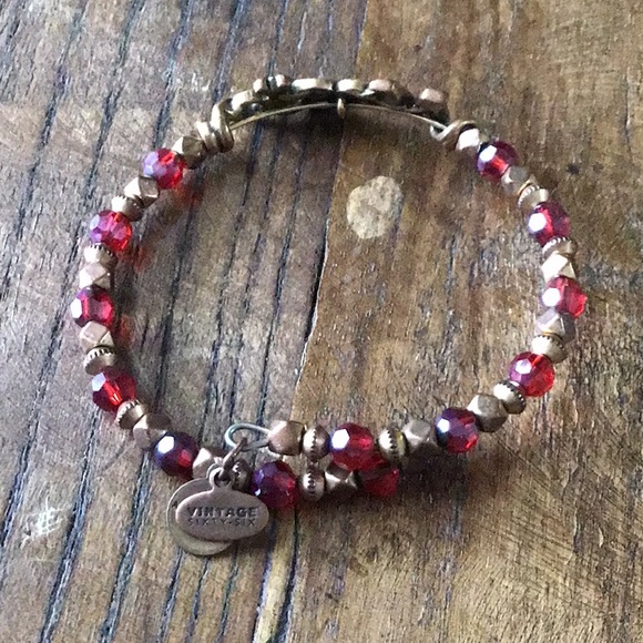 Alex and Ani Disney Magic Red Gold Beaded Wrap bracelet - Picture 4 of 4